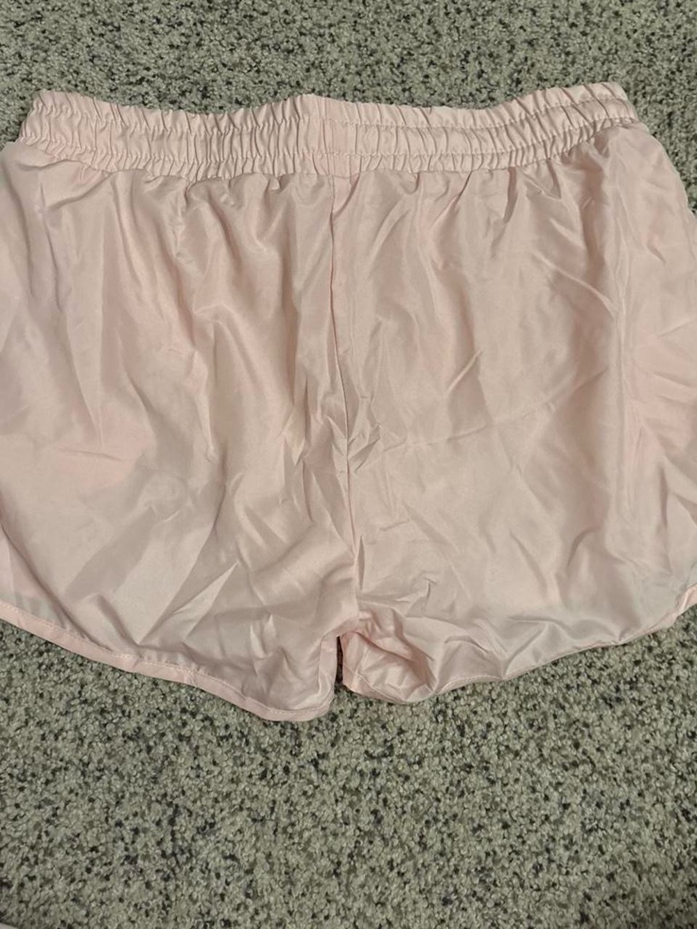 Light Pink Drawstring Lounge Shorts - Picture 2 of 2